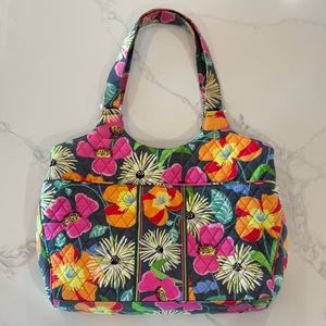 Vera Bradley Jazzy Blooms Laptop Carryall tote